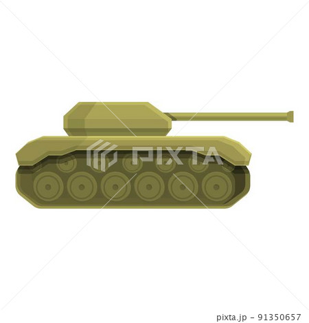 Military tank icon cartoon vector. War army. Gun vehicle Military tank icon cartoon vector. War army. Gun vehicle 91350657