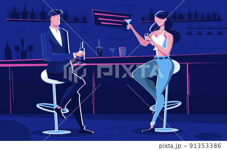Night Club Bar Composition Night Club Bar Composition 91353386