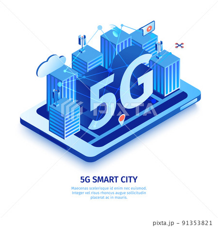 5G Smart City Composition 5G Smart City Composition 91353821