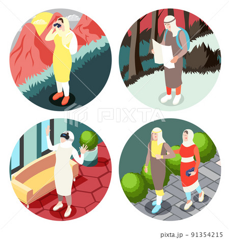 Modern Muslims People Concept Modern Muslims People Concept 91354215