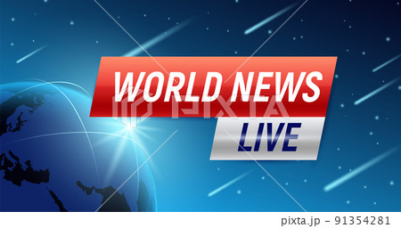 World News Live Background World News Live Background 91354281