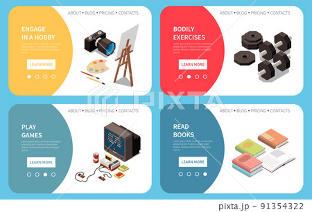 Stress Management Concept Icons Set 91354322