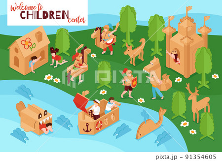 Cardboard Toys Playground Poster Cardboard Toys Playground Poster 91354605