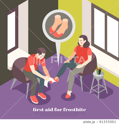 First Aid Isometric Background First Aid Isometric Background 91355001