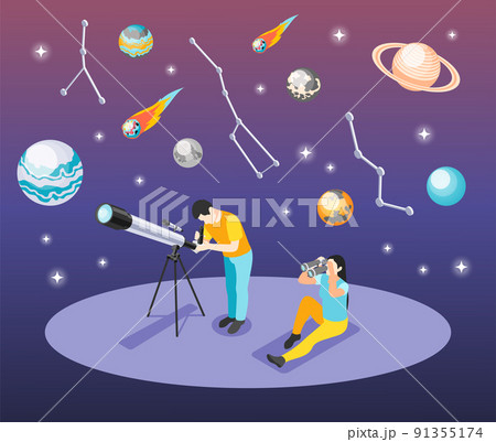 Looking Through Telescope Composition Looking Through Telescope Composition 91355174