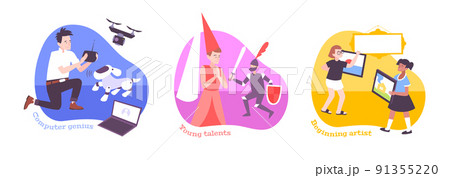 Kids Success Flat Compositions Kids Success Flat Compositions 91355220