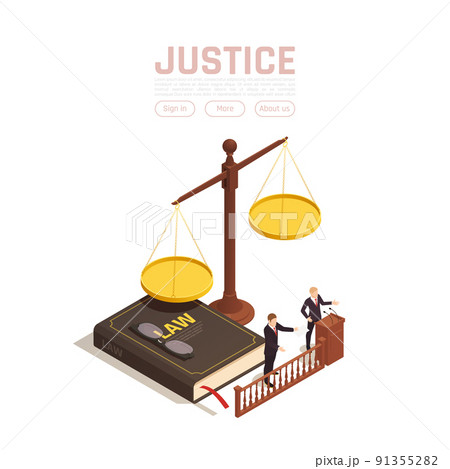 Justice Weights Isometric Background 91355282