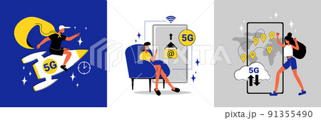 5g Internet Design Concept 5g Internet Design Concept 91355490