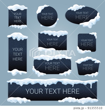 Snow Cap Chalkboard Banners Snow Cap Chalkboard Banners 91355510