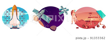 Space Vehicles Compositions Set Space Vehicles Compositions Set 91355562