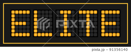 Orange color led banner in word elite on black background Orange color led banner in word elite on black background 91356140
