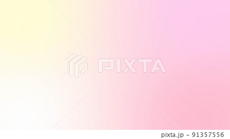 ピンクと黄色のやわらかなグラデーション背景 ピンク系 ピンクと黄色のやわらかなグラデーション背景 ピンク系 91357556