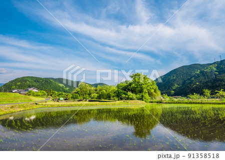 《岐阜県》恵那市　田園風景 91358518