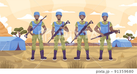 Peacekeepers Guard Flat Concept 91359680