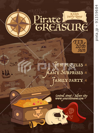 Pirate Treasure Poster 91359684