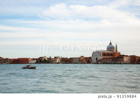 Church of the Most Holy Redeemer. Venice landscape, Italy 91359884