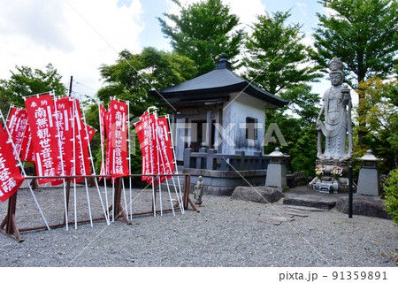 箱根町　興福院観音堂（お玉観音）と新緑 91359891