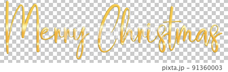 Golden Text Merry Christmas cut out Golden Text Merry Christmas cut out 91360003
