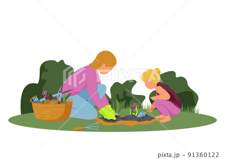 Gardening Flat Composition 91360122