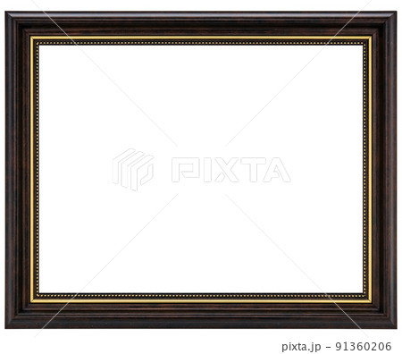 Antique Brown Classic Old Vintage Wooden Rectangle mockup canvas frame isolated on white background. Blank and diverse subject moulding baguette. Design element. use for paint, mirror or photo Antique Brown Classic Old Vintage Wooden Rectangle mockup canvas frame isolated on white background. Blank and diverse subject moulding baguette. Design element. use for paint, mirror or photo 91360206