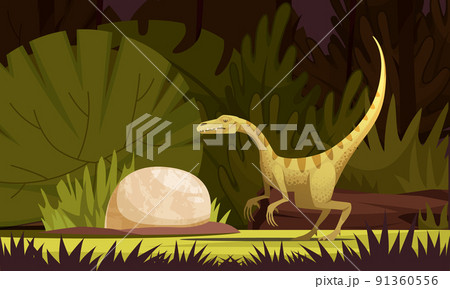 Dinosaurs Cartoon iIllustration 91360556