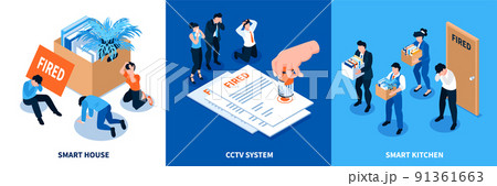 Fired Dismissal Design Concept 91361663