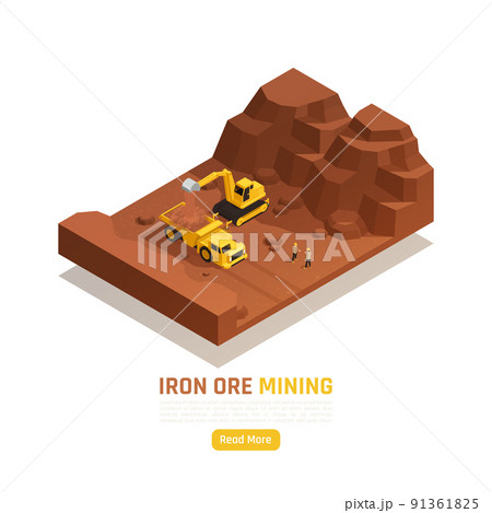 Natural Resources Isometric Composition 91361825