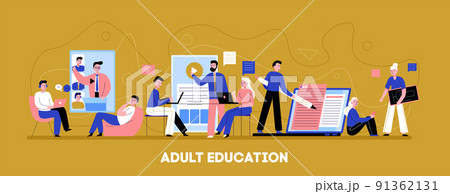 Online Adult Education Banner 91362131