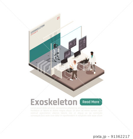 Bionics Technology Isometric Design Concept Bionics Technology Isometric Design Concept 91362217