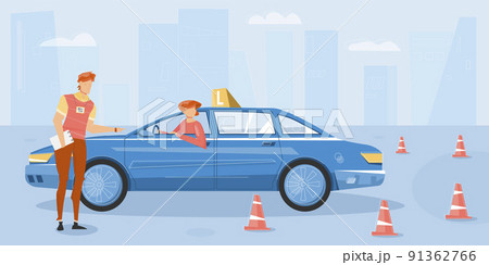 Driving School Background 91362766