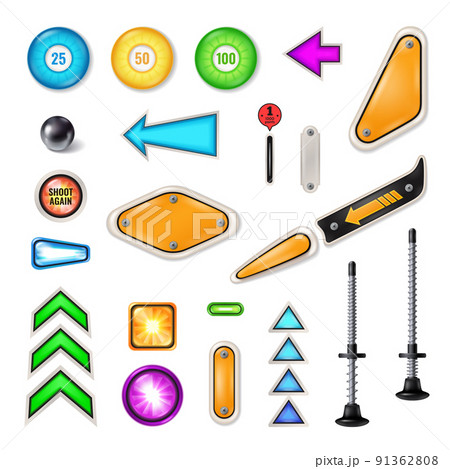 Pinball Parts Realistic Set 91362808