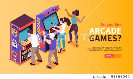 Retro Game Machines Banner 91363040