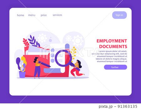 Employment Service Website Composition 91363135