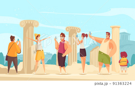 Ancient Ruins Excursion Composition 91363224