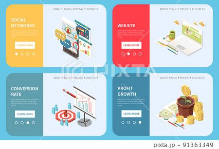 Marketing Strategy Horizontal Banners 91363349