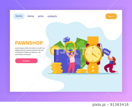Pawnshop Flat Website Composition Pawnshop Flat Website Composition 91363416