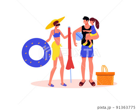 Beach Holidays Family Composition 91363775