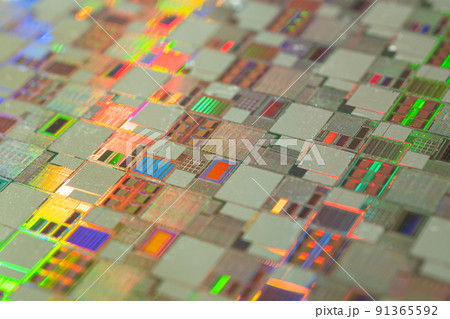Silicon wafer for manufacturing semiconductor of integrated circuit. Silicon wafer for manufacturing semiconductor of integrated circuit. 91365592