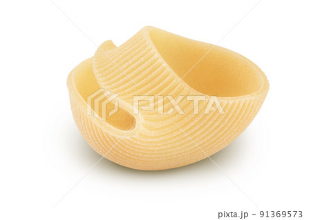 lumaconi pasta isolated on white background with full depth of field lumaconi pasta isolated on white background with full depth of field 91369573