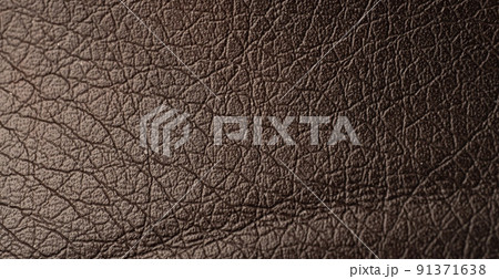 Leather texture with all of detail in macro scale. Beautiful background, wallpaper or 3D modeling texture. 91371638