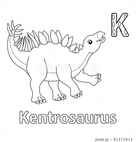 Kentrosaurus Alphabet Dinosaur ABC Coloring Page K Kentrosaurus Alphabet Dinosaur ABC Coloring Page K 91373813