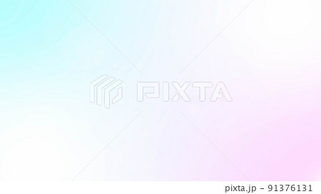 水色とピンクのゆめわかいいグラデーション背景 91376131