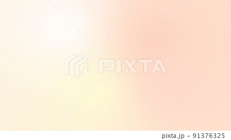 シンプルなあたたかみのあるオレンジグラデーション背景 91376325