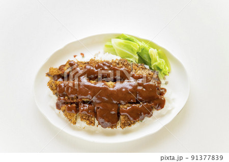 兵庫県加古川名物箸で食べるかつめし 91377839