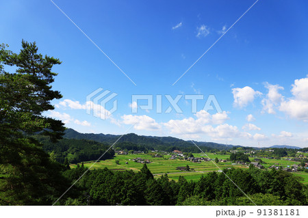 農村景観日本一展望所からの景観 91381181