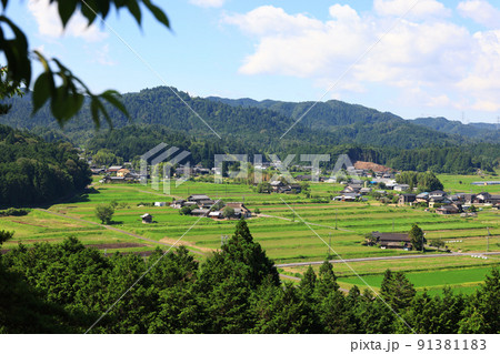 農村景観日本一展望所からの景観 91381183