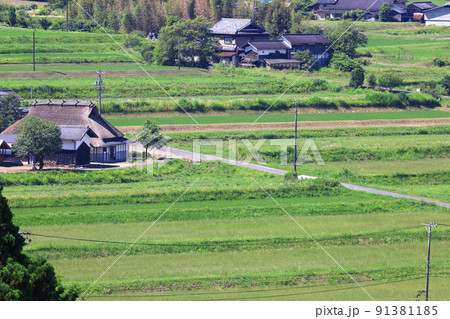 農村景観日本一展望所からの景観 91381185