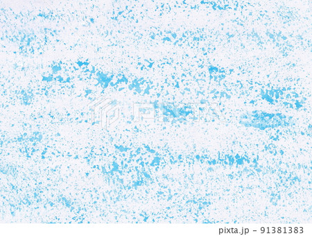 青色系背景　凹凸のある　テクスチャ　手描き　 91381383