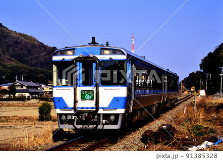 1999年 牟岐線を走るキハ185系特急うずしお2両 1999年 牟岐線を走るキハ185系特急うずしお2両 91385328