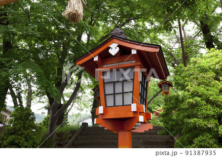 small spirit shrine near Arakura Sengen Park, Japan 91387935